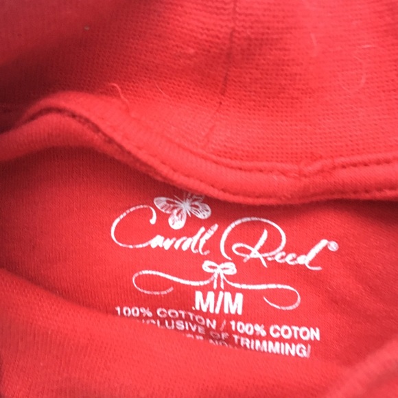 Red Carroll Reed turtleneck top - Picture 3 of 6